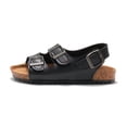 thumbnail image 1 of Kids' & Toddlers' Cork Sandals PU Leather Beach Slides with Non-Slip Sole Family Matching Set Available, 1 of 2
