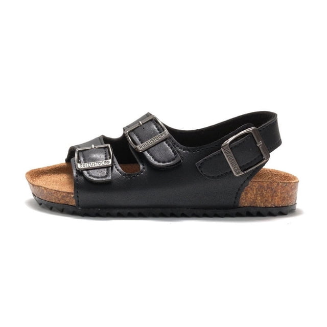 Kids' & Toddlers' Cork Sandals PU Leather Beach Slides with Non-Slip Sole Family Matching Set Available