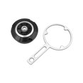thumbnail image 1 of Thinsony 2pcs Metal R1200RT R1200GS ADV Adventure 05-13 Engine Cap Plug Cover Durable Construction Silver, 1 of 6