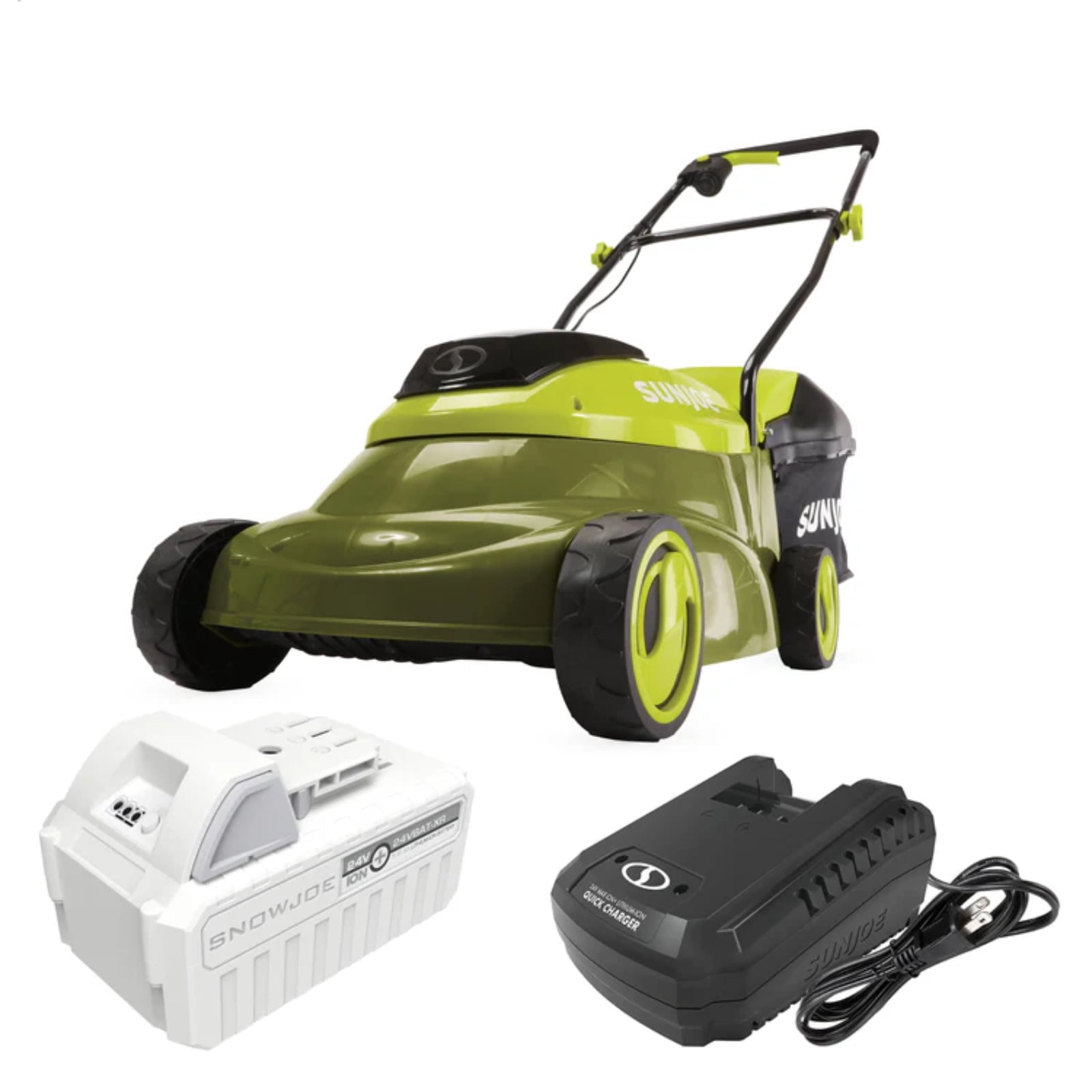 Sun Joe 24-Volt 5-Amp 14-Inch Cordless Lawn Mower w/Brushless Motor
