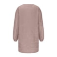thumbnail image 4 of Robe Chandail pour Femmes 2025 Longueur Moyenne à Manches Longues Col Rond Décontractée Ample Robe en Peluche Robe Chandail Surdimensionnée Automne Hiver Ample Décontractée Douce Chandail, 4 of 5