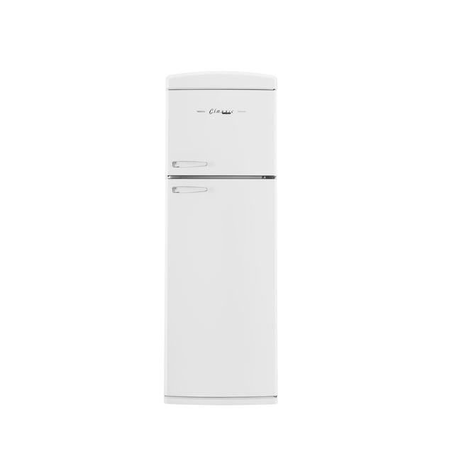 Unique 310 L Réfrigérateur à Congélateur Supérieur Blanc Guimauve