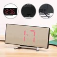 thumbnail image 1 of EGNMCR Table Clock Large Screen LED Curved Screen Alarm Clock Intelligent Electronic Digital Clock For Bedroom Office, Gift, 1 of 6