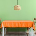 thumbnail image 1 of yulier Large Plastic Table Cloth 54 x 108 Inch Disposable Tablecloths Rectangle Table Cover for Parties Wedding Picnic Outdoor, Leakproof, Orange, 1 of 7
