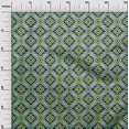 thumbnail image 3 of oneOone Silk Tabby Green Fabric Geometric Craft Projects Decor Fabric Printed by The Yard 42 Inch Wide, 3 of 4