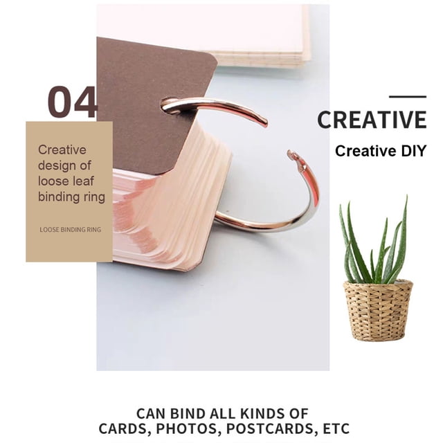 Hinged Links Ring Book Binder Scrapbooks Binders Mini Albums Calendars Photo Binding Rings Portable DIY Making Handicraft Supplies 116mm