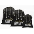 thumbnail image 1 of Darling Souvenir Noir Numéro Anniversaire Fournitures de Fête Personnalisées Pochettes à Cordon Sacs Cadeaux 15 Pcs, 1 of 5