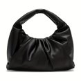 thumbnail image 4 of Cute Mini Shoulder Bag - Lightweight Drawstring Closure Nylon Hobo Handbag with Polyester Lining - Fashionable Cloud Ruched Clutch Purse for Women, 4 of 6