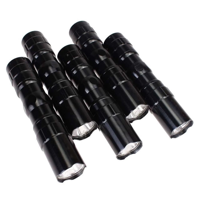 Lampe Torche LED Mini Portable 5X Lumineuse avec 3W Haute Puissance pour Aventures en Plein Air et Usage d'Urgence 5 Pcs