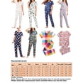 thumbnail image 4 of Innerwin Pajamas Set Plaid Printed Ladies Sleepwear Home Color Block Basic Nightwear Flamingo XL, 4 of 4