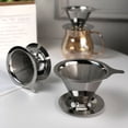 thumbnail image 1 of YAOMOBB Filtre à Café Filtre en Acier Inoxydable Entonnoir à Café Filtre 1 Ensemble Résistant à la Chaleur Filtre Cône Réutilisable pour Maison Cuisine, 1 of 6