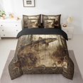 thumbnail image 2 of Erosebridal 7 Piece Bed in a Bag Queen Size Comforter Set for Kids Fishing Bedding Set,Rustic Bass Fish Reversible Bed Set,Farmhouse Comforter with Sheet Set,All Season, 2 of 5