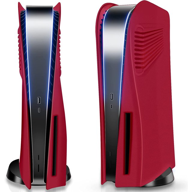 Enhanced PS5 Disc Edition Console Cover Plates: Durable Shockproof Faceplate with Fan Vents, Anti-Scratch Protection, and Sleek ABS Shell for Playstation 5
