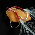 thumbnail image 2 of 10pcs Fishing Jigging Hooks Set Barbed Carp Fishing Hook with Feather and Split Rings Sea Fishhook Fly Fishing Tackle, 2 of 8