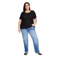 thumbnail image 2 of Iyla Plus Women's Short Sleeve Ripple Tee, 2 of 6