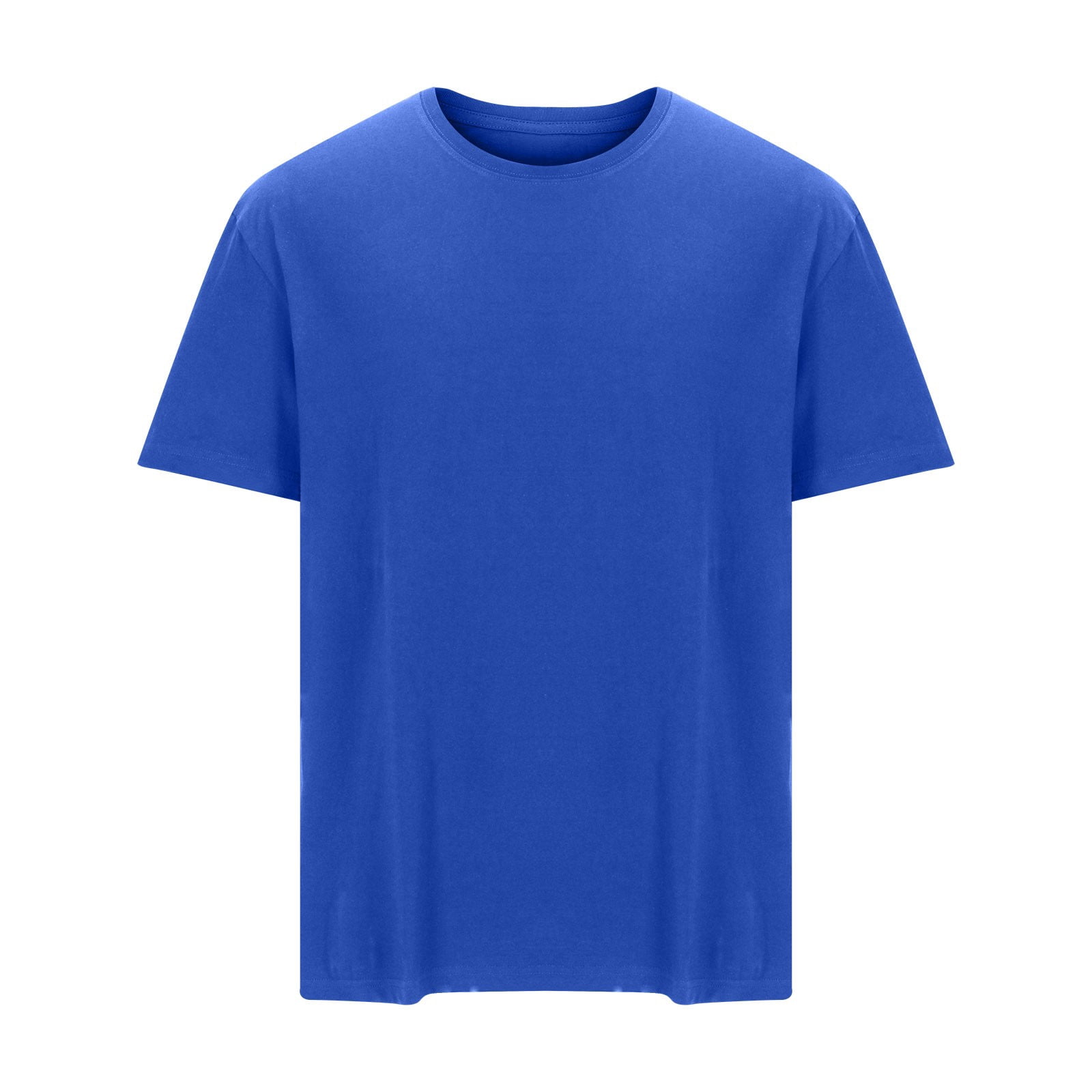 AherBiu T-Shirt pour Homme Grande Taille à Col Rond en Coton Léger Tee Confortable T-Shirts en Coton Doux