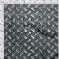 thumbnail image 3 of oneOone Georgette Viscose Fabric Stripe & Check Kasuri Printed Craft Fabric BTY 42 Inch Wide, 3 of 4