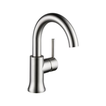 Delta Trinsic Single Handle High-Arc Spout Bathroom Faucet in Stainless 559HA-SS-DST