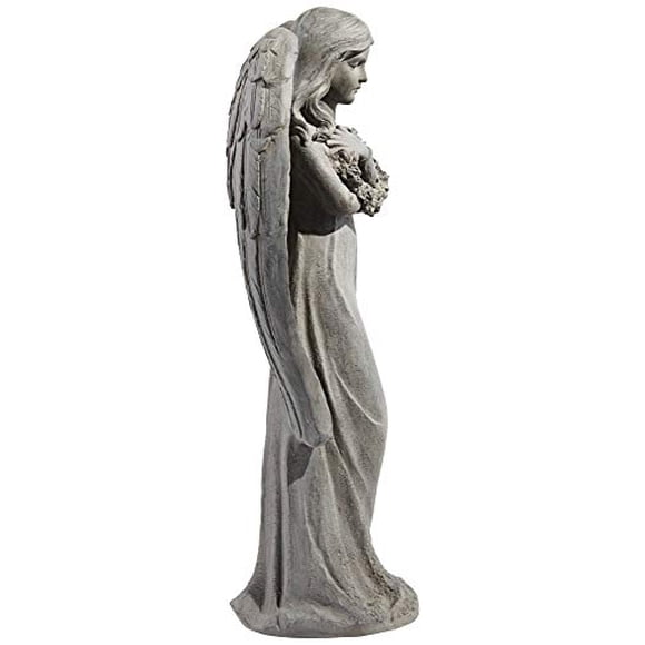 John Timberland Standing Angel Victorian Outdoor Statue 25" High Sculpture for Yard Garden Patio Deck Home Entryway Hallway