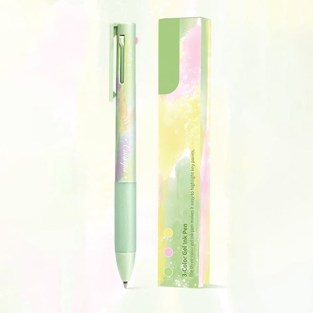 CEHVOM Back to School Supplies,Office Supplies,Three-color Markers Multi-functional Click Action Modular Pens Notes Special Color Pens Drawing Pens Sign Pens