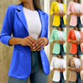 thumbnail image 1 of QIPOPIQ Vestes Décontractées pour Femmes Blazers Ouvertes à l'Avant à Manches Longues à Col à Revers Veste de Travail de Bureau Liquidation, 1 of 7