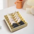 thumbnail image 3 of Luzkey Underwear Socks Storage Box Cabinet Closet Organizer Bathroom Washable Dividers Multifunction Storage Bin Container for Socks Beige 7 Grid, 3 of 8