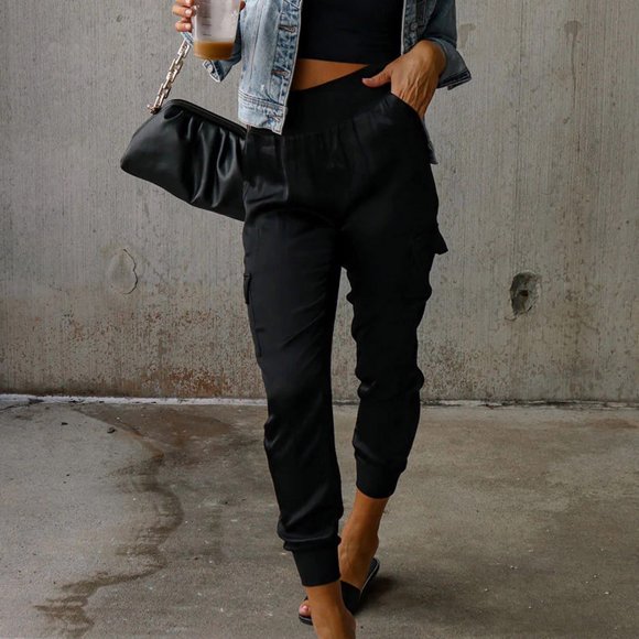LOVZFMLL Women's Jumpsuit, Casual Solid Turn-Down Collar Cotton Linen Romper Long Playsuit Zipper Jumpsuit Black, L