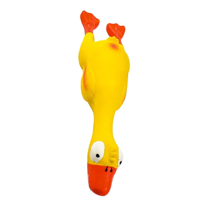 Transemion Squeaky Dog Toy Joy And Entertainment To Furry Friend Yellow And High Elastic Red bill duck 1Set