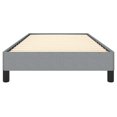 thumbnail image 3 of vidaXL Bed Frame Light Grey 100x203 cm Twin XL Fabric, 3 of 6