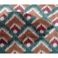 thumbnail image 4 of oneOone Viscose Chiffon Fabric Argyle Style Ikat Printed Fabric 1 Yard 42 Inch Wide, 4 of 4