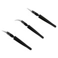 thumbnail image 2 of CIMAXIC 3pcs Professional Ceramic Tweezers Practical Pointed Electronic Tweezers,5.51"X0.39"X0.35", 2 of 5