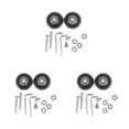 thumbnail image 4 of Youkk Enhanced Performance 2Pcs Rubber Luggage Suitcase Wheels Replacement 54mm Thickness 18mm 3Set, 4 of 6