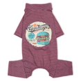 thumbnail image 1 of Touchdog PJ1RDMD Breathable Printed Dog T Shirt Pajamas, Red - Medium, 1 of 1