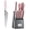 Pink, variant on Hecef 14 Piece Kitchen Knife Set with Block, High Carbon Stainless Steel Pink Cutlery Set