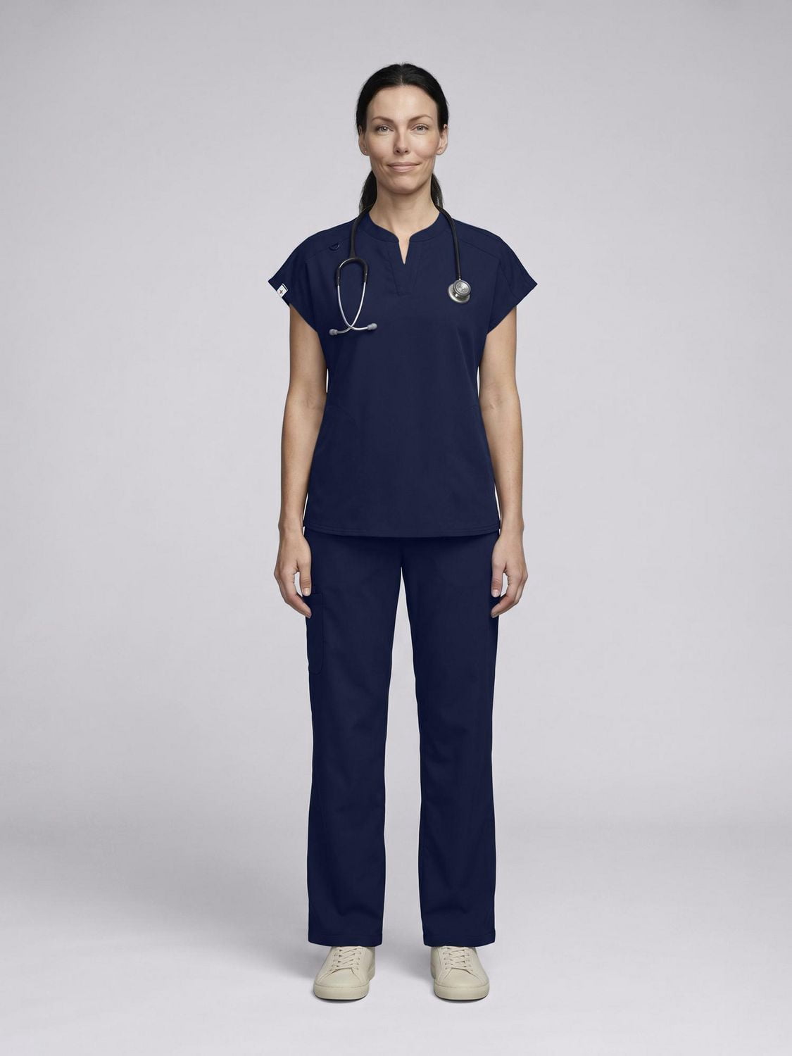 Scrubstar Ultimate – Haut d’uniforme médical antimicrobien pour femmes à col mandarin