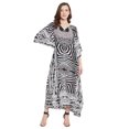 thumbnail image 1 of Robe Maxi pour Femmes en Polyester, Caftans, Robe Ample, Grande Taille, Manches Kimono, Long Kaftan, Robes de Soirée, Kaftan Décontracté d'Été, 1 of 6