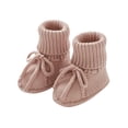 thumbnail image 1 of RXIRUCGD Baby Solid Color Knitted Walking Shoes Slip Socks( Pink, Size:9 ), 1 of 2