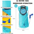 thumbnail image 3 of Hydration Bladder, 2 L Lightweight Water Bladder Pack Storage Bag, Hydration Reservoirs Backpack for Hiking Biking Climbing Cycling Running (Blue), 3 of 5