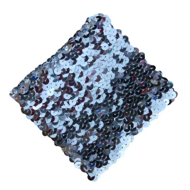 Unatoiry Shiny Gauntlet Glove With Sequins Lightweight And Portable Comfortable To Wear Multiple Colors Silver