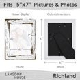 thumbnail image 2 of AmPm Cadres Photo 8x10 (20x25 cm) (Blanc Vieilli, Lot de 6) Style Ferme, Collection Richland, 2 of 6