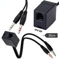 thumbnail image 4 of serony Headset Cable Adapter Dual 3.5mm Female to Male Conversion Line Headsets Converter Study Office Business Conference, 4 of 7