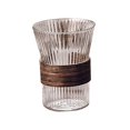 thumbnail image 4 of Glass Cup Beer Glass Textured Glass Drink Cup for Juice Iced Coffee, 4 of 8