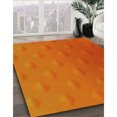 thumbnail image 3 of Ahgly Company Tapis d'Intérieur Lavables en Machine Rectangulaire Transitionnelle Néon Orange, 5' x 7', 3 of 7