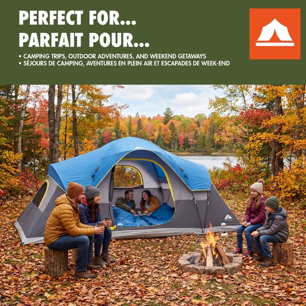 Ozark Trail 3pc Camping Combo, Sleeps up to 6 people , Blue