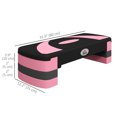 thumbnail image 3 of Soozier Adjustable Aerobic Stepper, Exercise Step Platform, 4"-6"-8", Pink, 3 of 10