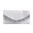thumbnail image 3 of Sentmoon Handbag Women Purse Women's Wrinkled Rhinestone A Fashionable and Versatile Spring/Summer Style for Banquets and Weddings Featuring Sequins Sparkles and A Chain., 3 of 7