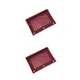 thumbnail image 1 of Dalazy Practical Office Supplies Stylish Zippered Document Pouch Storing Files Wine Red 2Set, 1 of 6