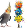 thumbnail image 2 of Bird Toy Creative Stuffed Plastic Ball Parrot Hanging Toy Bird Chewing Toy, 2 of 7