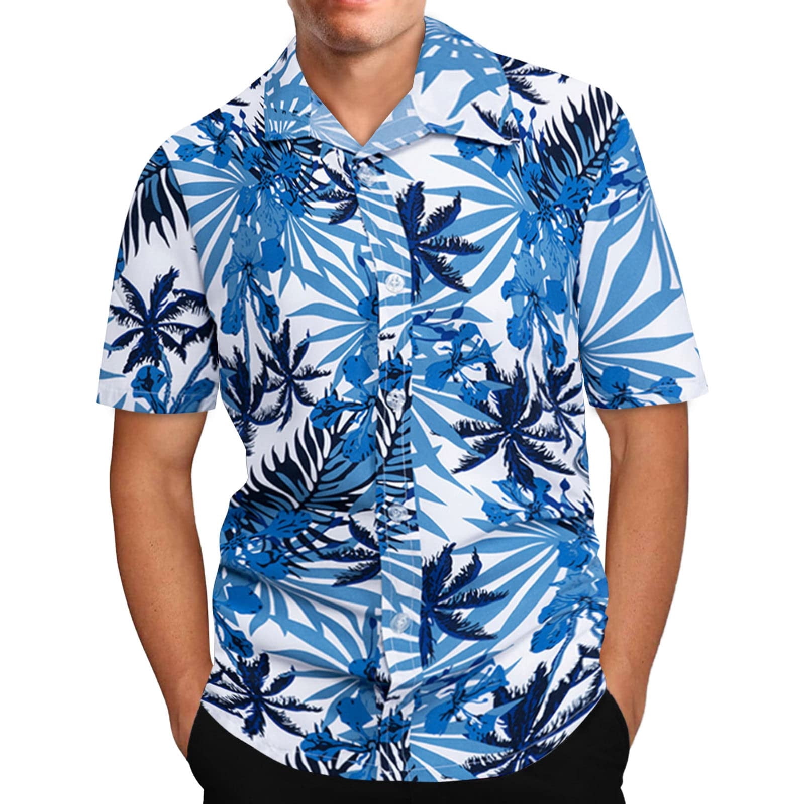 Men's Hawaiian Shirt Tropical Beach Shirts