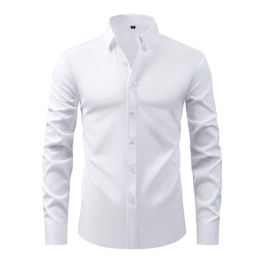 Dagugfen Dress Shirts for Men Long Sleeve Button up Suit Slim Lightweight Business Casual Formal Work Shirts